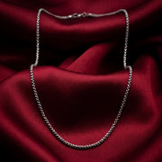 Varra Link Unisex 925 Sterling Silver Women Chains (Length 18 inches / 40 cm)
