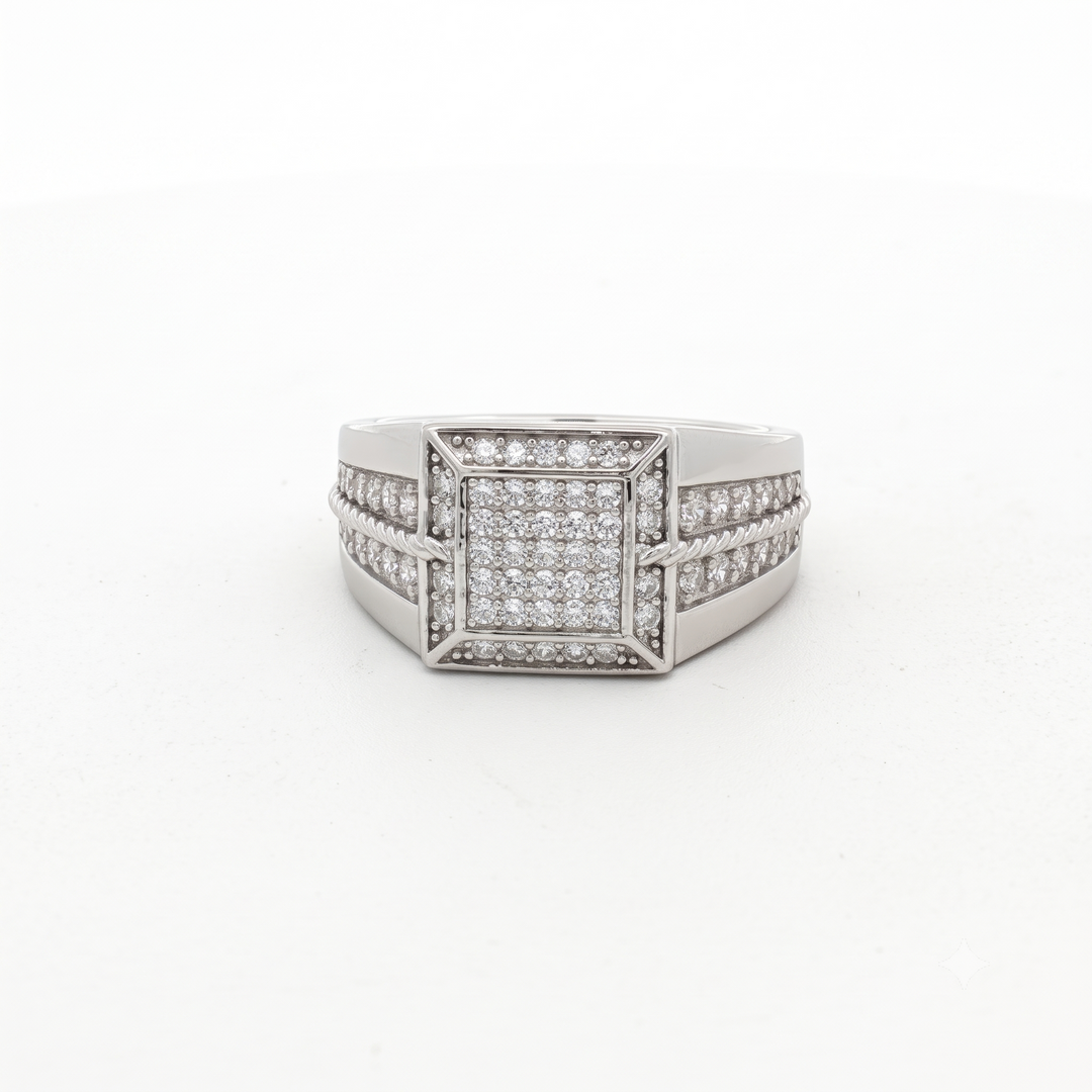 Stylish 925 Sterling Silver Men’s Fashion Ring