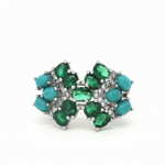 Load image into Gallery viewer, Premium 925 Sterling Silver Solitaire Ring with Sparkling Stone