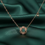 Load image into Gallery viewer, 925 Sterling Silver Heart Flower Shape Pendant Necklace with Adjustable Length