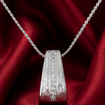 Load image into Gallery viewer, Mahogany 925 Sterling Silver Pendant with chain  (Chain length 18 inches)