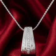 Mahogany 925 Sterling Silver Pendant with chain  (Chain length 18 inches)