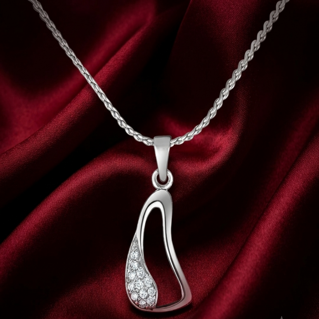 Yuva 925 Sterling Silver Pendant with chain  (Chain length 18 inches)