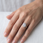 Load image into Gallery viewer, Timeless 925 Sterling Silver Solitaire Halo Ring Luxury Shine