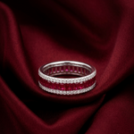 Load image into Gallery viewer, Eternal Full Eternity Color 925 Silver Ring