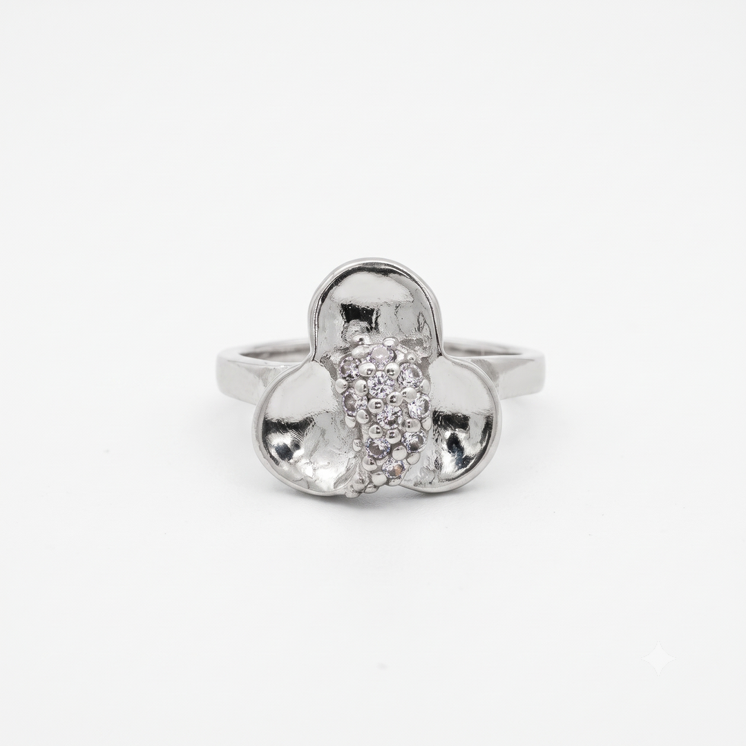 925 Sterling Silver Women’s Moissanite Diamond Daily Wear Ring
