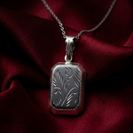 Load image into Gallery viewer, 925 Sterling Silver Openable Locket Pendant Necklace with Adjustable Length