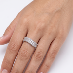 Load image into Gallery viewer, Sparkling Eternity Shimmer  925 Sterling Silver Ring