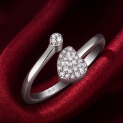 Yuva Love 925 Sterling Silver Ring . Adjustable ring size. Fits comfortably between Indian ring size 9 to 17