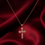 Load image into Gallery viewer, 925 Sterling Silver Diamond Criss Cross Pendant Necklace with Adjustable Length