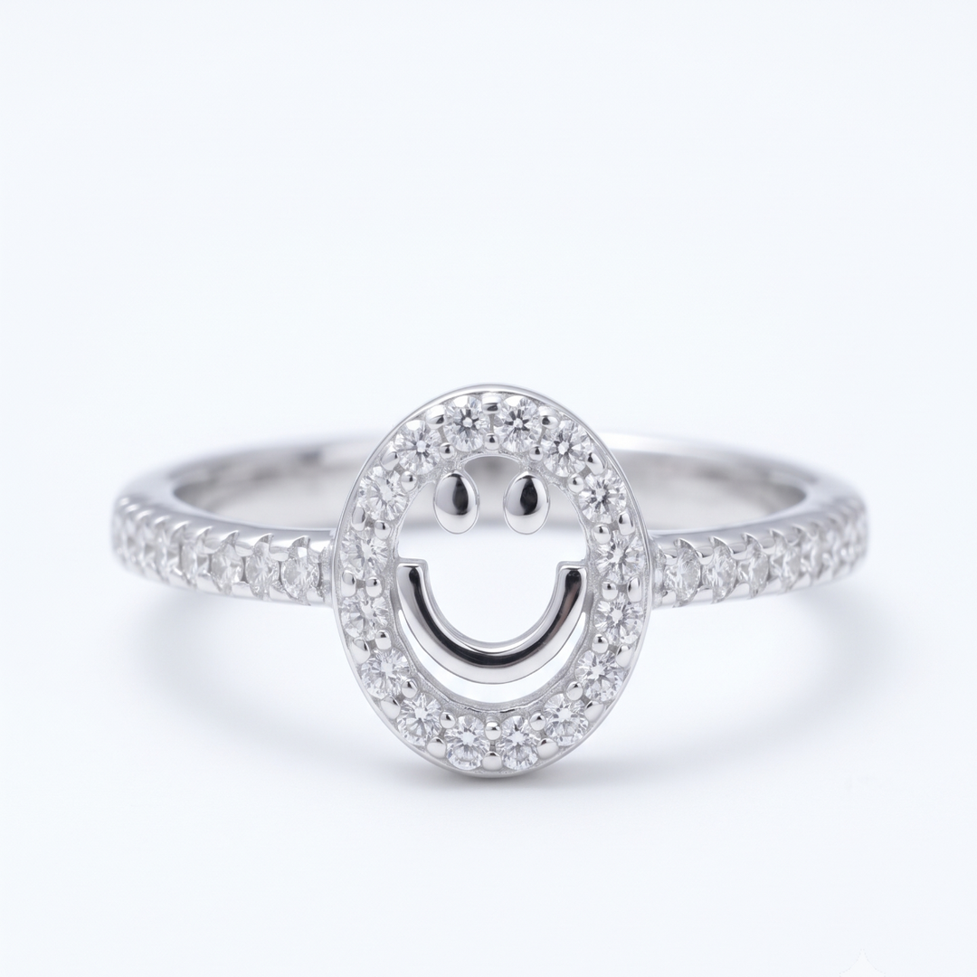 Smiley 925 Silver Ring