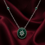 925 Sterling Silver Star Pendant Necklace with Adjustable Length