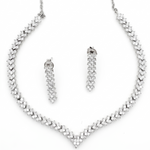 Load image into Gallery viewer, Premium 925 Silver Necklace &amp; Earrings Set for Women