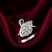 Swan 925 Sterling Silver Ring