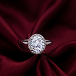 Load image into Gallery viewer, Timeless 925 Sterling Silver Solitaire Halo Ring Luxury Shine