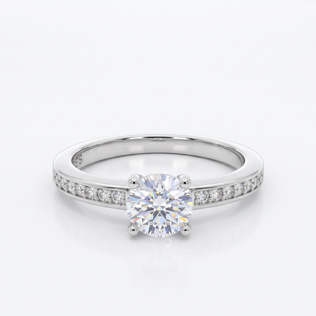 Timeless 925 Sterling Silver Solitaire Halo Ring Luxury Shine