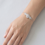Load image into Gallery viewer, Heart Shape 925 Sterling Silver Bracelet With Adjustable Length 7.5 Inch