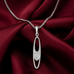 Load image into Gallery viewer, Yuva Bub Sterling Silver Pendant with chain (Chain Length 18 inches)