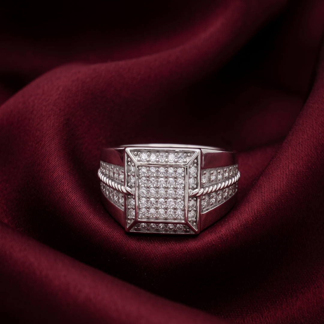 Stylish 925 Sterling Silver Men’s Fashion Ring