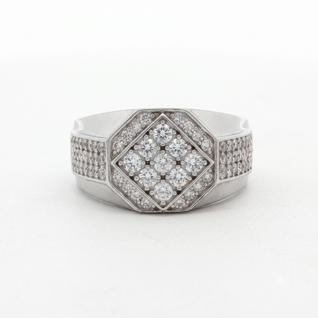 Premium 925 Sterling Silver Men’s Statement Ring
