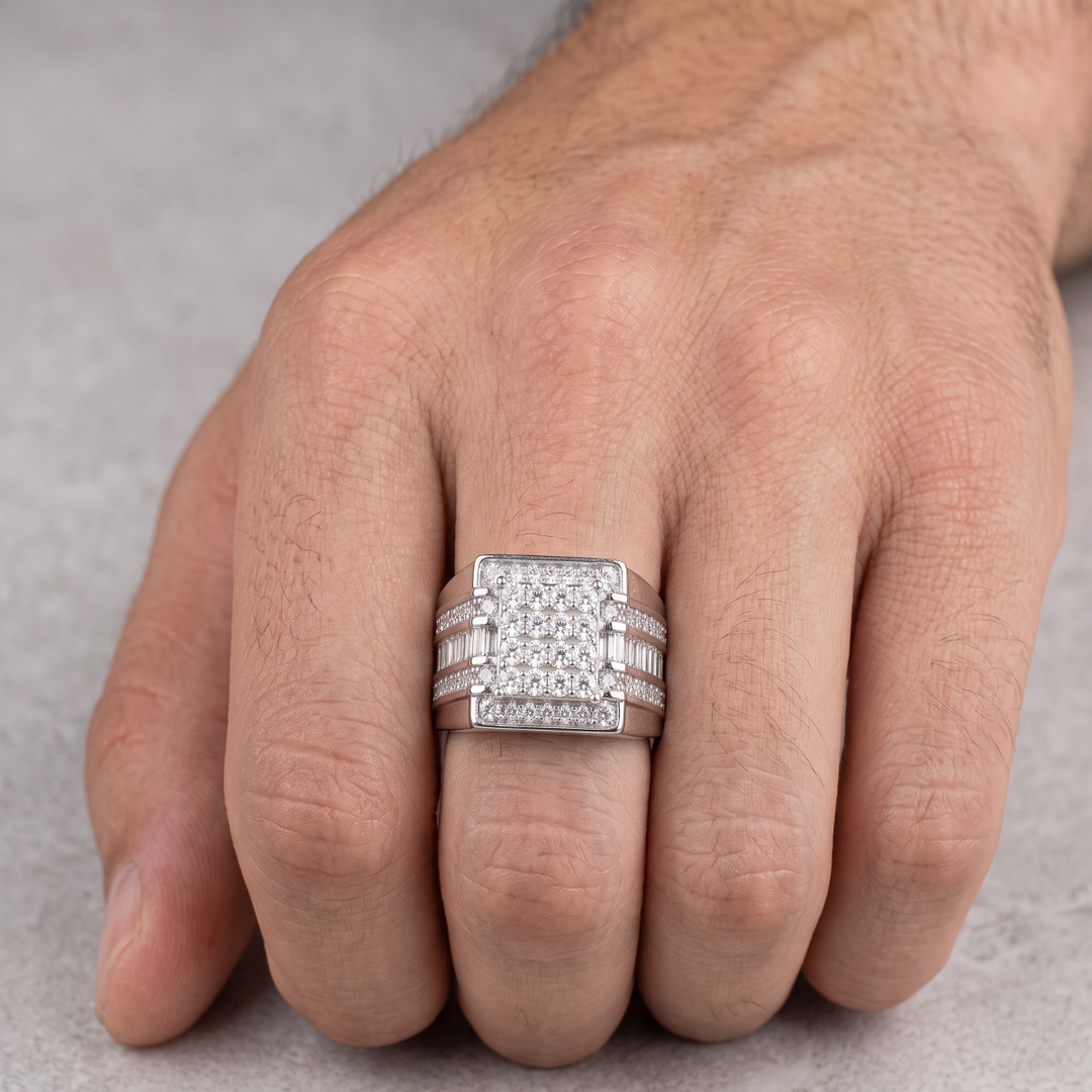 Luxury 925 Sterling Silver Men’s Ring – Premium Statement Ring