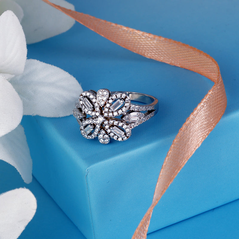 Aditi Bow 925 Sterling Silver Ring.