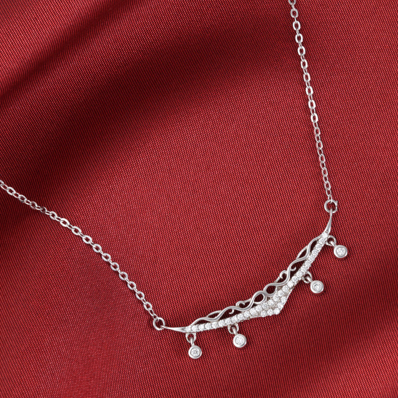 Triad uni 925 Sterling Silver Pendant with adjustable length chain