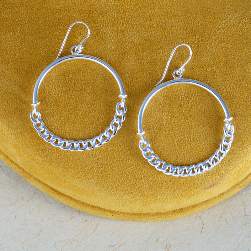 Link 925 Sterling Silver Earrings