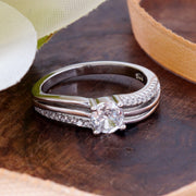 Solitaire Collection 925 Silver Ring