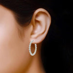 Load image into Gallery viewer, Ball Hoops 925 Sterling Silver Hoop Earrings
