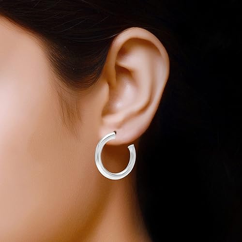 925 Sterling Silver Hoop Earrings