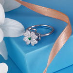 Load image into Gallery viewer, Flower Blossom 925 Sterling Silver Ring.
