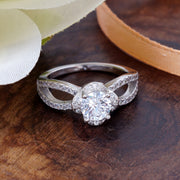 Signia Halo Solitaire 925 Silver Ring