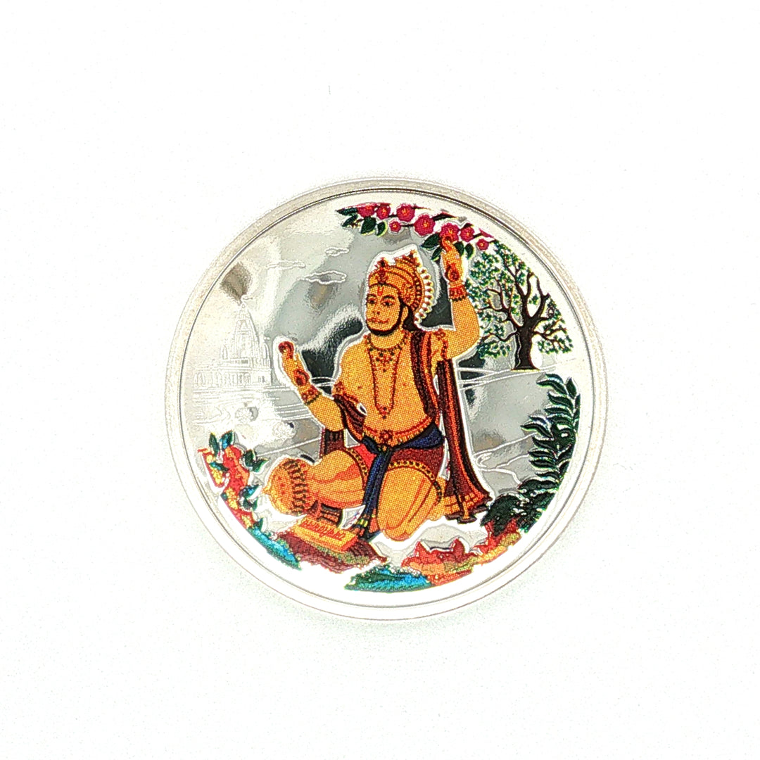 Hanuman Ji 999 purity Silver Coins  Available in  20 Gms