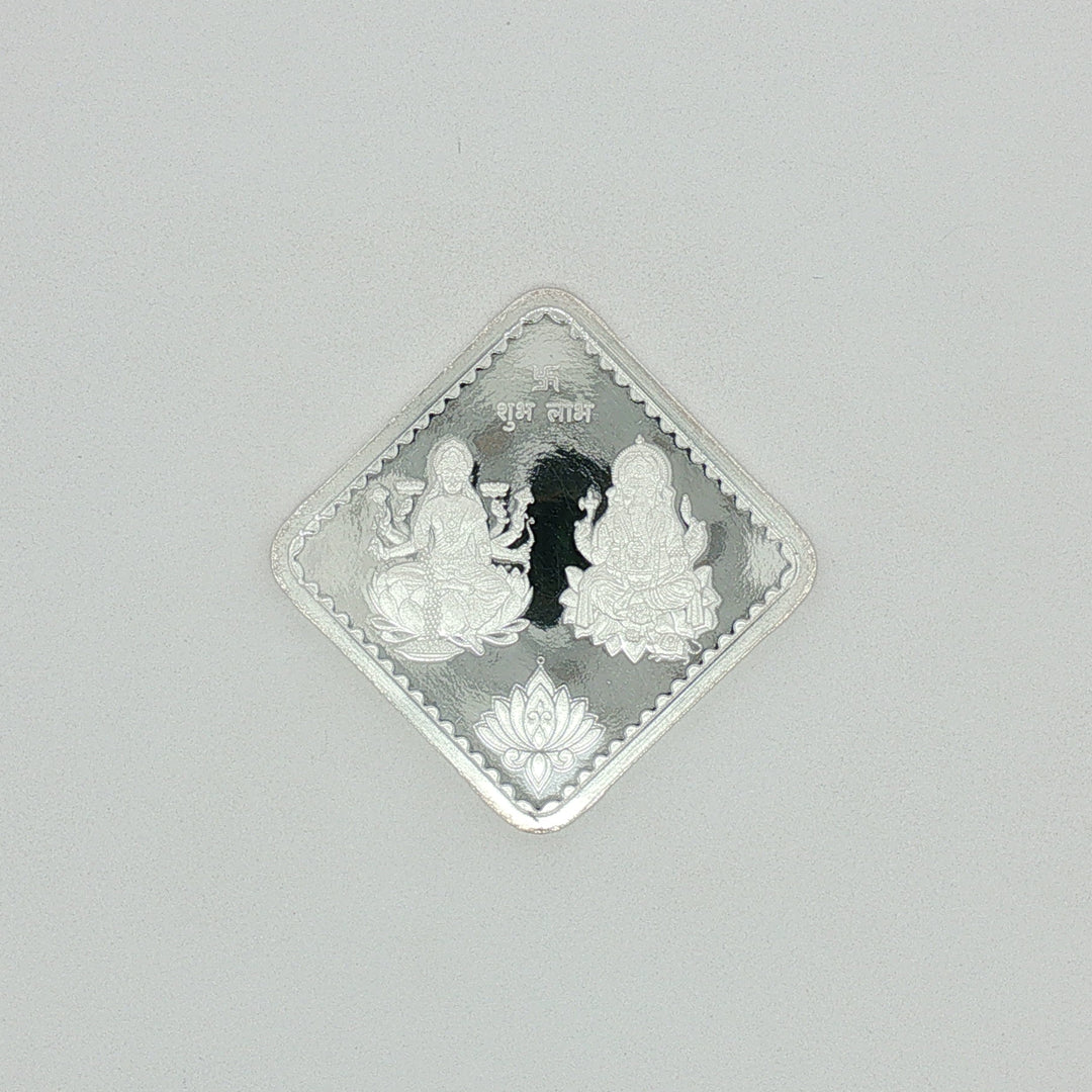 Laxmi Ji And Ganesh Ji 999 purity Silver Coins 10 Gms
