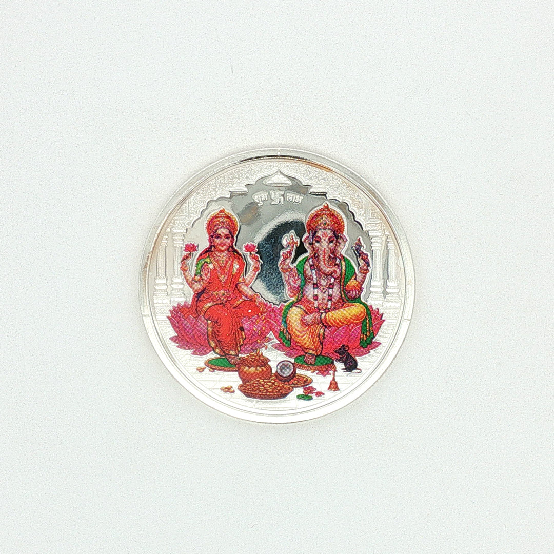 Laxmi Ji Ganesh Ji 999 purity Silver Coins 20 Gms