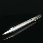 Load image into Gallery viewer, Handcrafted 925 Silver Pen Premium Engraved Barrel Ballpoint Pen