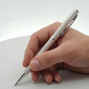 Handcrafted 925 Silver Pen Premium Engraved Barrel Ballpoint Pen