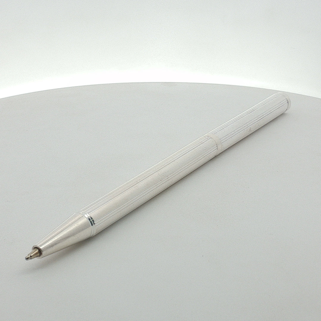 Handcrafted 925 Silver Pen Premium Engraved Barrel Ballpoint Pen