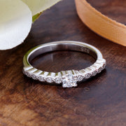 Classic Solitaire 925 Silver Ring