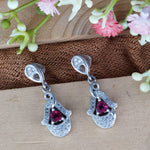 Load image into Gallery viewer, Yuva Heart  925 Sterling Silver Dangling  Earring
