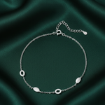 Load image into Gallery viewer, Madhuban Odyssey 925 Sterling Silver Anklets with Adjustable Length