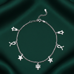 Load image into Gallery viewer, Madhuban Temptation 925 Sterling Silver Anklets with Adjustable Length