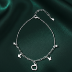 Load image into Gallery viewer, Madhuban Apple 925 Sterling Silver Anklets with Adjustable Length