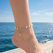 925 Sterling Silver Anklets with Adjustable Length