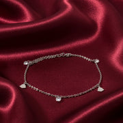 Madhuban 925 Sterling Silver Anklets with Adjustable Length