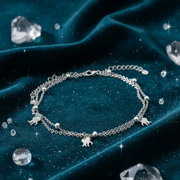 Madhuban 925 Sterling Silver Anklets with Adjustable Length