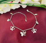 Load image into Gallery viewer, Madhuban Butterflies 925 Sterling Silver Anklets with Adjustable Length
