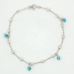 Load image into Gallery viewer, Evil Eye 925 Sterling Silver Anklets with Adjustable Length