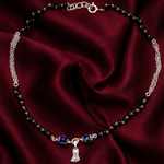 Load image into Gallery viewer, Premium Evil Eye Anklet for Women in 925 Silver